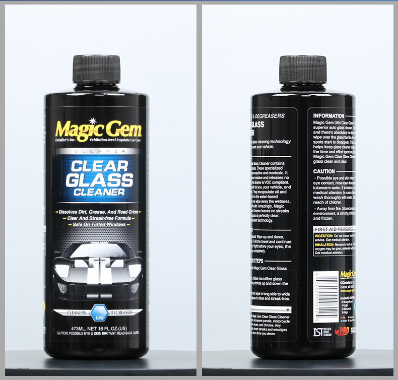 Baoneng Car Interior Glass Cleaner, Front Windshield Oil Film and Water Stain Cleaning, Decontamination and Descaling, Lens and Helmet Cleaning