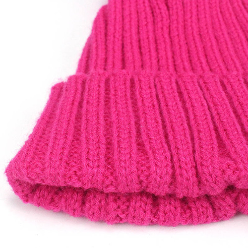 Children's knitted woolen hat, cute warm beanie, fake ball hat, cross-border foreign trade artificial ball hat