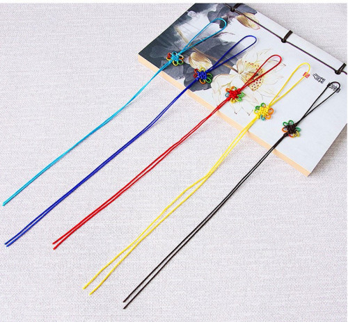 Wholesale Chinese knot small number, nylon No. 72 thread six-ear colorful knot, Chinese knot small pendant, 20 pieces in a bundle