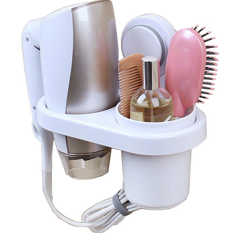 碧嘉嘉吸盘风筒电吹风机架 免打孔无痕贴浴室置物架卫生间壁挂|ms