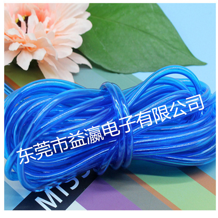 PU彩色管 PVC塑料diy编织绳软管 TPE幼儿园手工绳手链材料