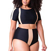Split swimsuit Europe and America lady Large Feipo printing Fission Swimwear bikini