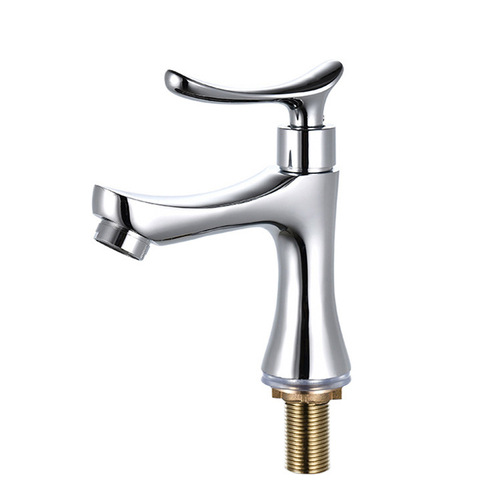 Copper thumb single cold water basin faucet Ceramic basin washbasin single cold water faucet manufacturer wholesale