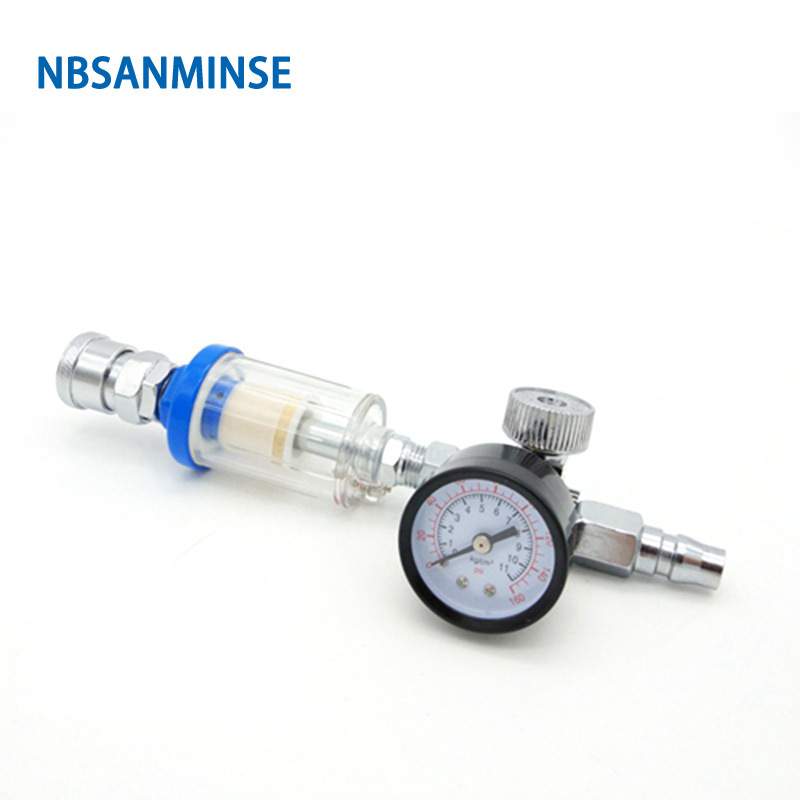 NBSANMINSE SMWST02水格专用小型喷枪尾格喷笔过滤器接头调压阀