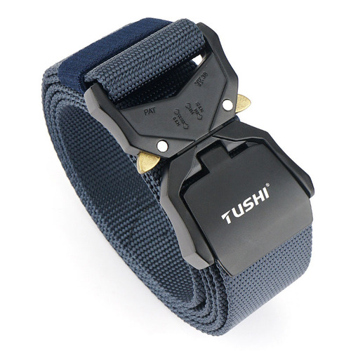 A new type of alloy cobra tactical belt for men, youth training canvas strap, nylon outdoor pants belt.