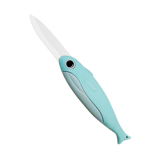 Ceramic knife, folding fruit knife, portable small knife, fish and bird knife, student carry-on mini peeling melon fruit knife, sharp