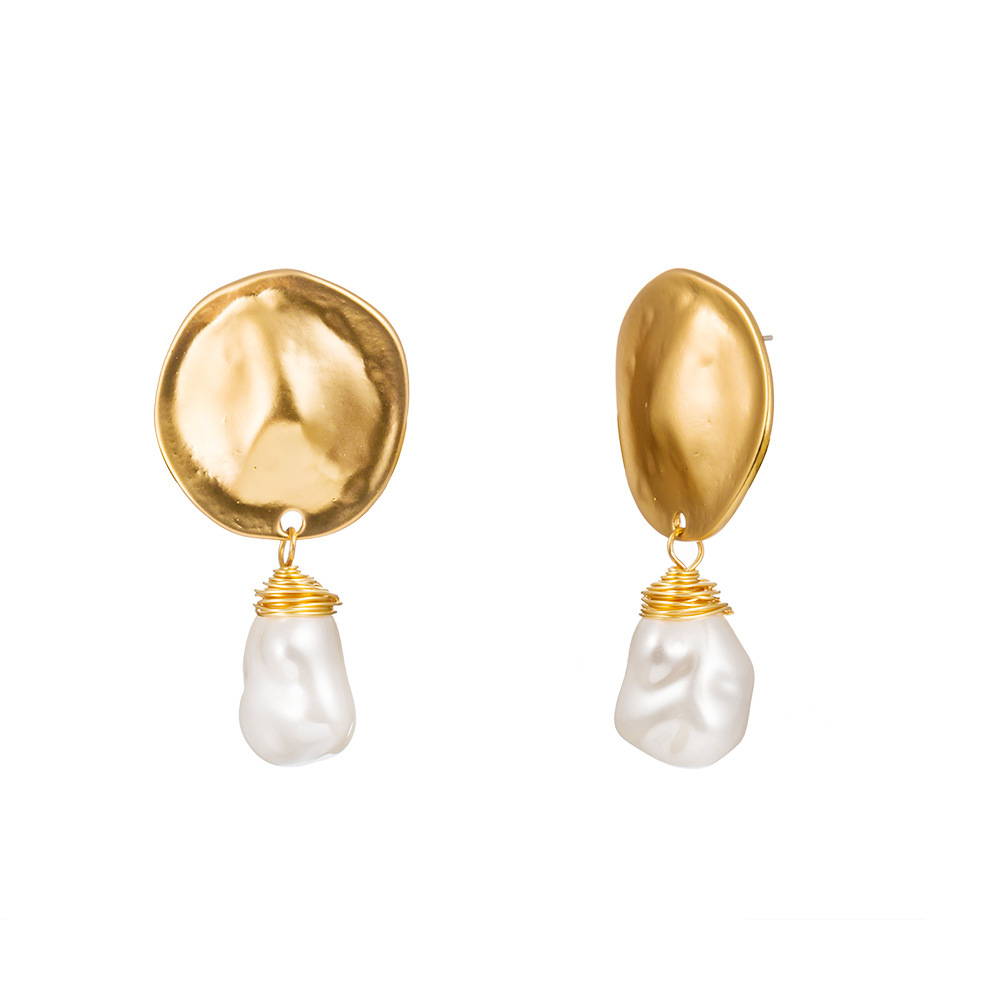 Nihaojewelry Fashion Special-shaped Pearl Pendent Earrings Wholesale Jewelry display picture 2