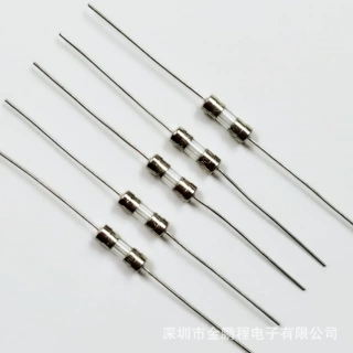 保险丝保险管玻璃保险丝T3.15A250V3.6*10MM双帽引线直脚现货