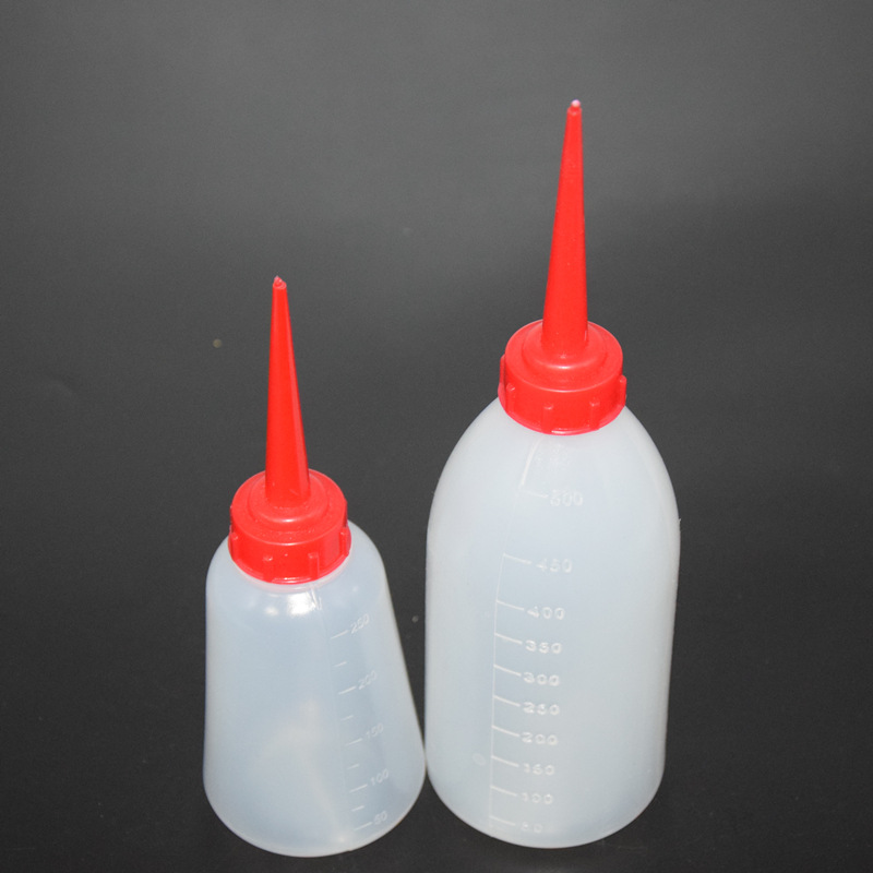 250ML 500毫升塑料瓶 挤胶瓶 尖嘴瓶 加厚点胶壶 小油壶 胶水壶
