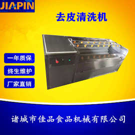 饭店用姜芽毛辊清洗机 软硬毛刷商家图片