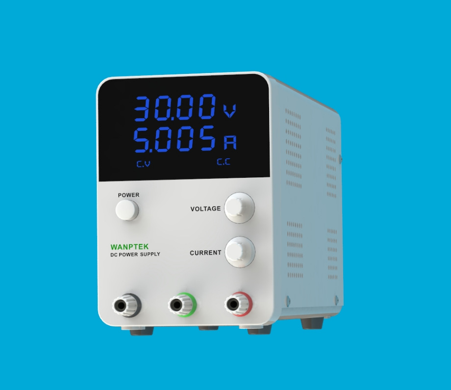 30V10A维修测试直流稳压电源Wanptek固测GPS3010D蓝屏四位毫安级