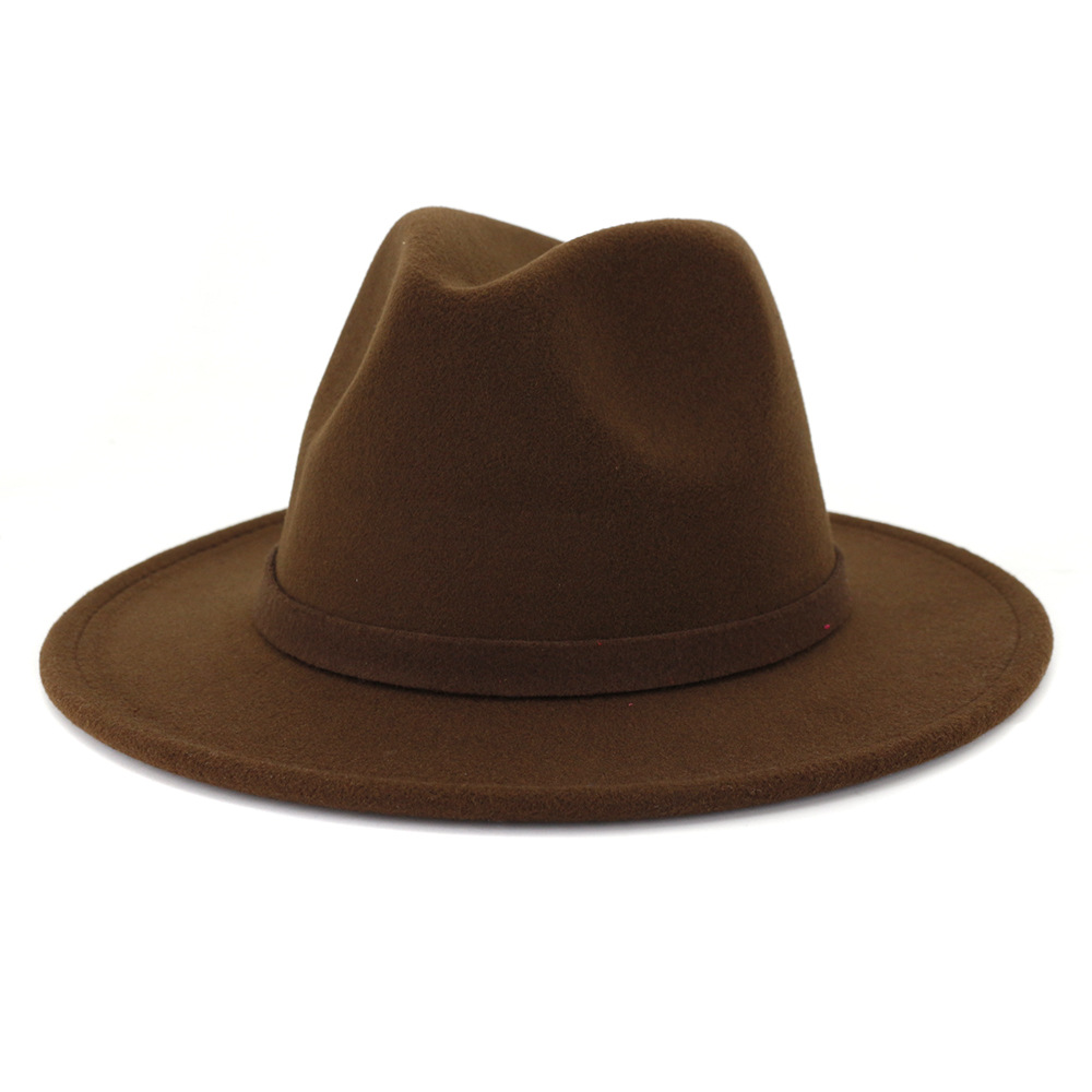 Solid Color Panama Hat 