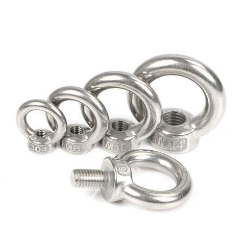 304 stainless steel lifting eye nut ring nut marine lifting eye screw lifting ring M6M8M10M12M14