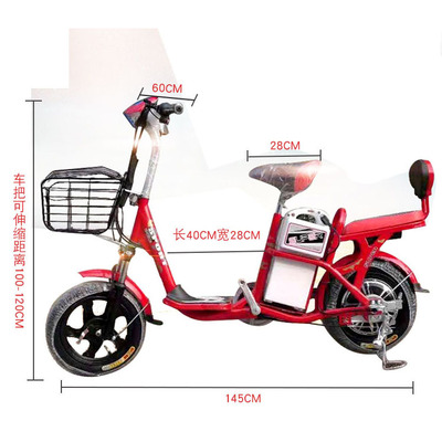 新款才子电动自行车成人两轮电动车国标代步电单车会销展会用车|ms