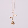 Sophisticated two-color accessory, pendant, necklace, chain for St. Valentine's Day, suitable for import, Birthday gift, wholesale