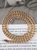 Necklace hip-hop style suitable for men and women, European style, 18 carat, wish