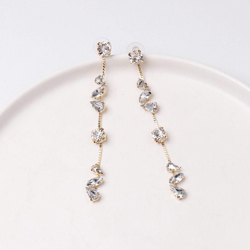 Rhinestone Studs Simple Trend Claw Diamond Inlaid Creative Earrings display picture 5