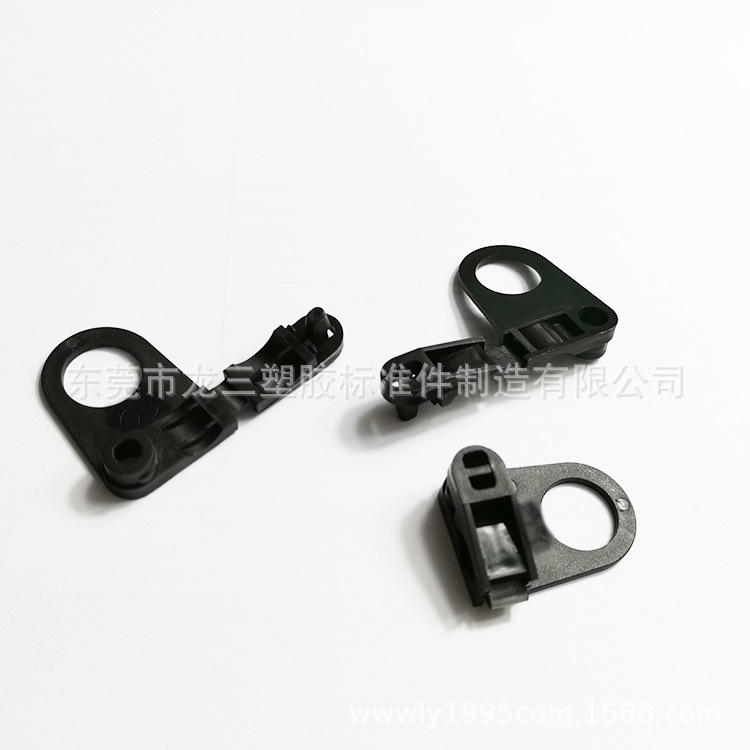 3分塑料压线夹自锁免螺丝欧式压线板台灯线夹龙三厂家制造供应