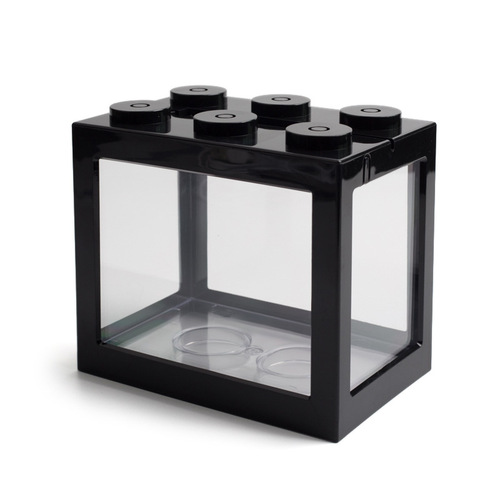 Creative stacking block combination aquarium green plant micro landscape fish tank algae ball ecological creative desktop office aquarium