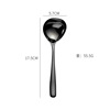 Creative 304 stainless steel large round spoon color multi -use sauce soup spoon golden soup spoon porridge spoon to drink a spoon on the bottom