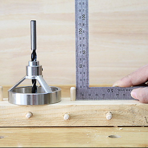 90 degree woodworking straight hole locator, drilling locator for vertical drilling, round wood dowel auxiliary tool
