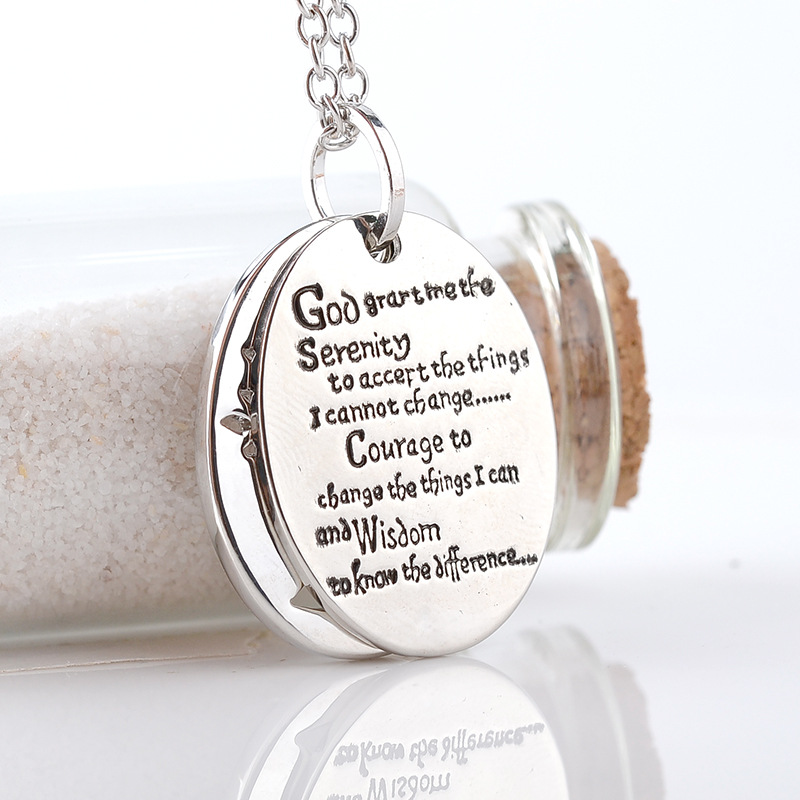 Mode Nouvelle Mode Double Lettrage Anglais Alphabet Vie Arbre Pendentif Collier En Gros Nihaojewelry display picture 6