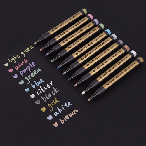 Sta/STA8151 Color Metal Marker Paint Pen Hand-painted Water-based DIY Photo Album Writing 10 Colors
