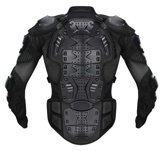 Protective Riding Armor (GHOST RACING FJ-08) — PE Shell, Breathable Mesh, Removable Back