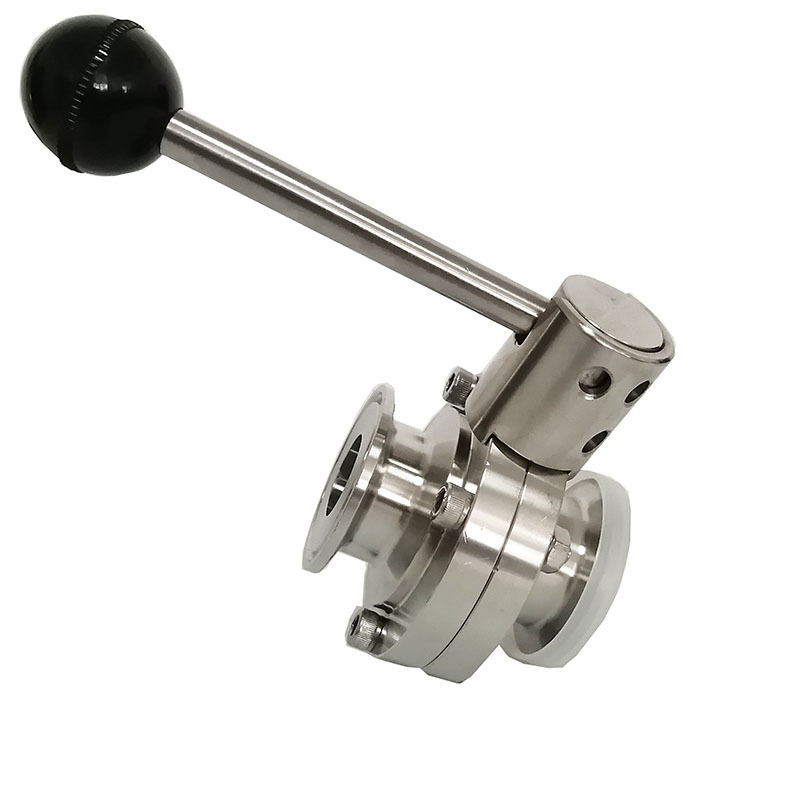316L����ֿ���ʽ��������װ����Tri-clamp butterfly valve