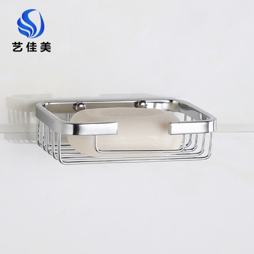 Brushed 304 stainless steel soap dish soap box soap rack soap rack bathroom soap dish soap net electroplating bright