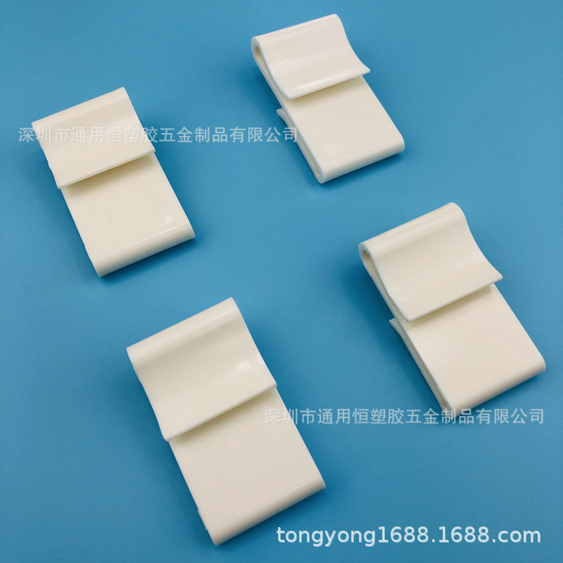 大扁S形挂钩包装展示塑胶挂钩S扁型挂钩ABS塑料S扁挂钩塑料挂钩