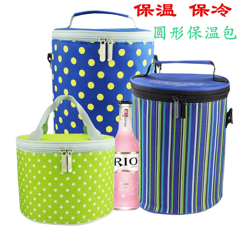 thickening circular heat preservation Lunch Bags Handbag Heat insulation barrel Large To the pot Lunch Bag With a meal Bento bag