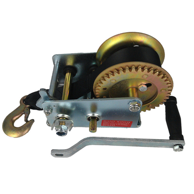 2000lb 900kg 重型手摇绞盘 织带 船用手动绞盘 多功能手摇卷扬机