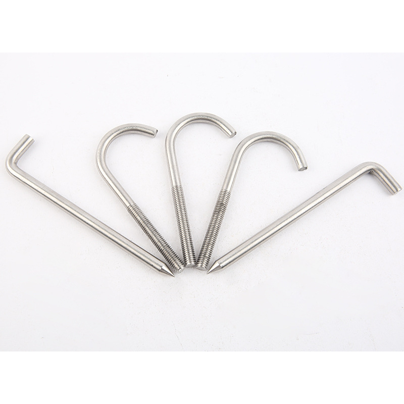 J型螺栓 非标冲压件定制 不锈钢U型J型螺栓牙条 U型卡 方形卡箍