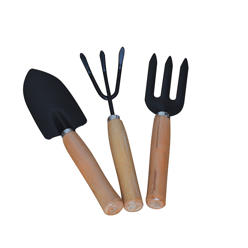 园艺工具三件套装铲耙锹园林家用松土种植铁铲小铲子花园铲子