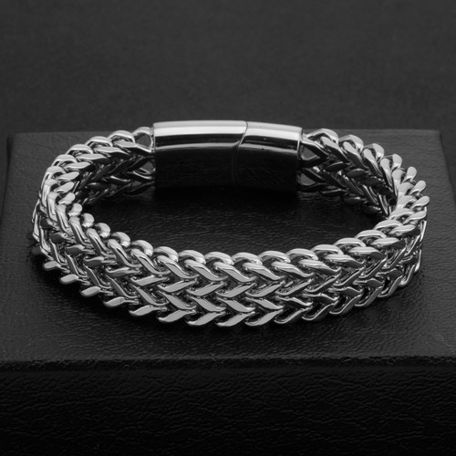 men's bracelet magnet buckle titanium steel double-layer bracelet personalized jewelry accessories