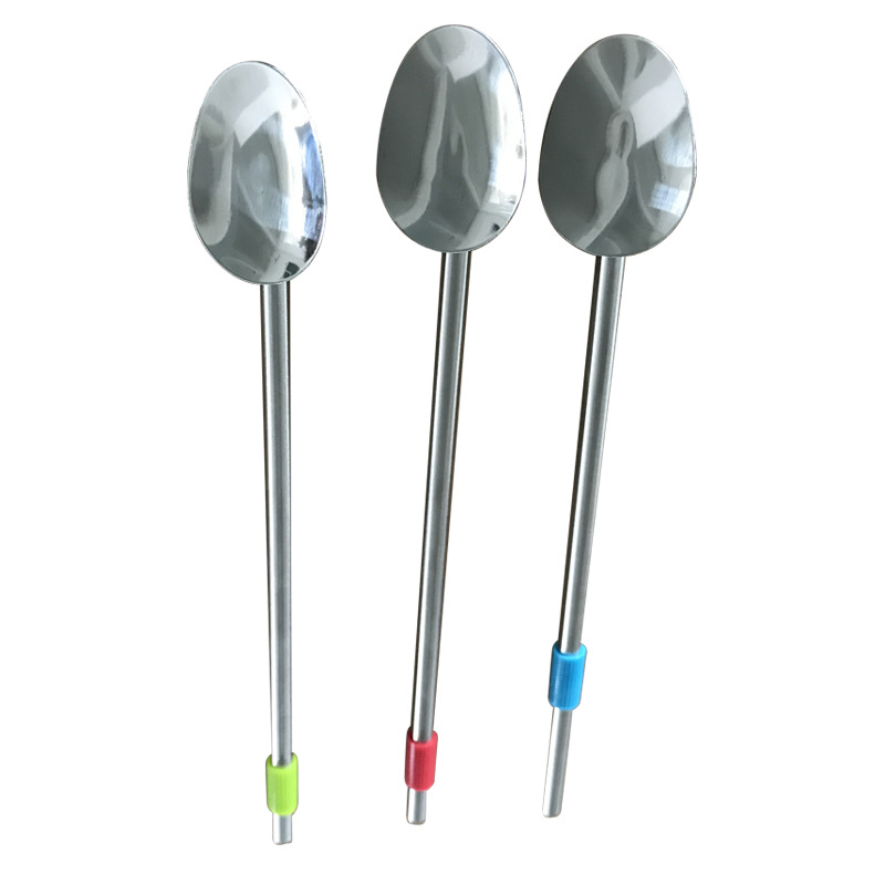 批发不锈钢吸管勺 带勺不锈钢吸管(如图)现货