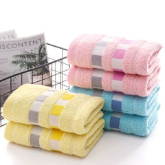 純棉毛巾廠家直銷素色加厚全棉面巾促銷贈品禮品毛巾批發繡印logo