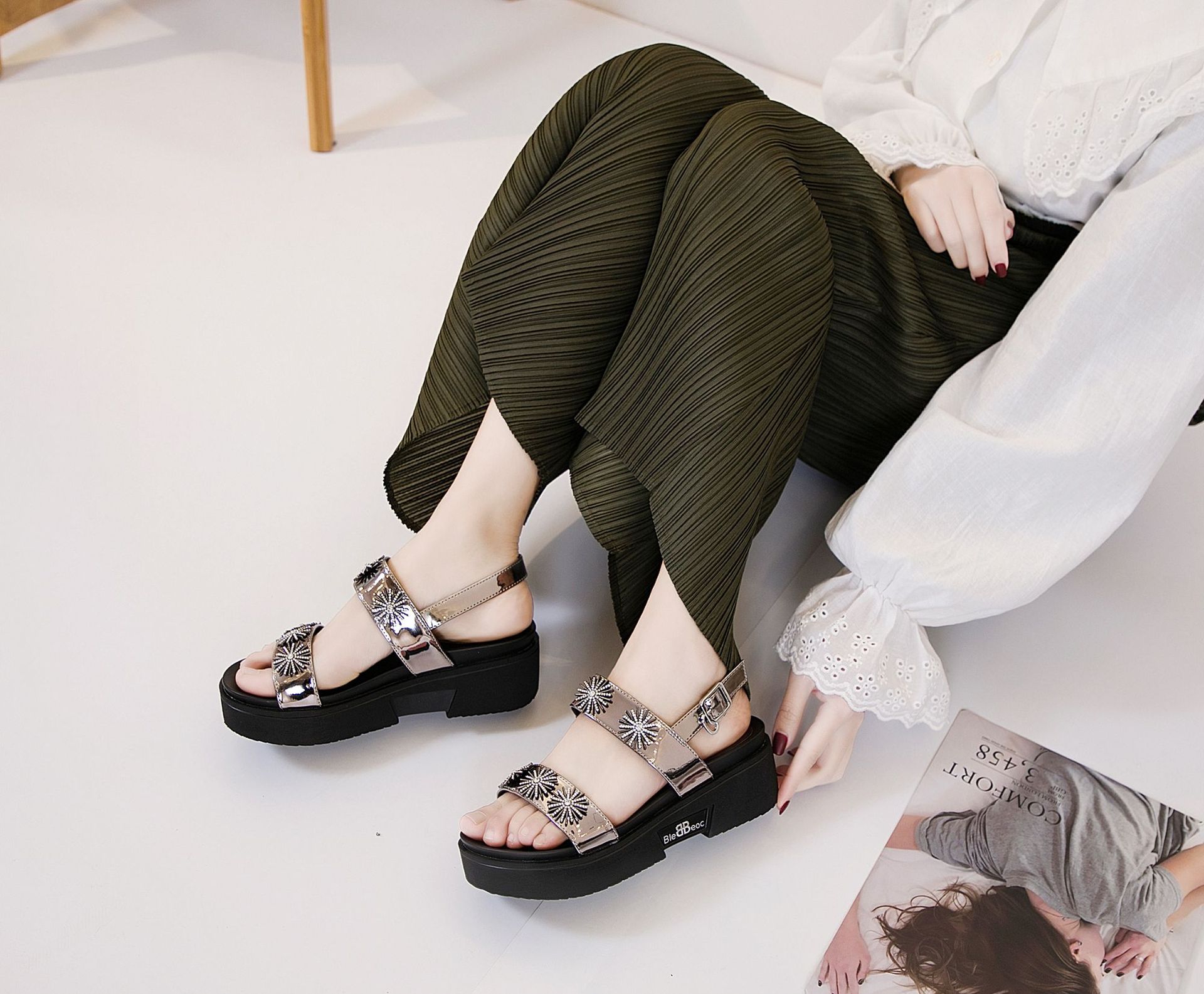 Chaussures été pour femme en PU - Ref 3347005 Image 1