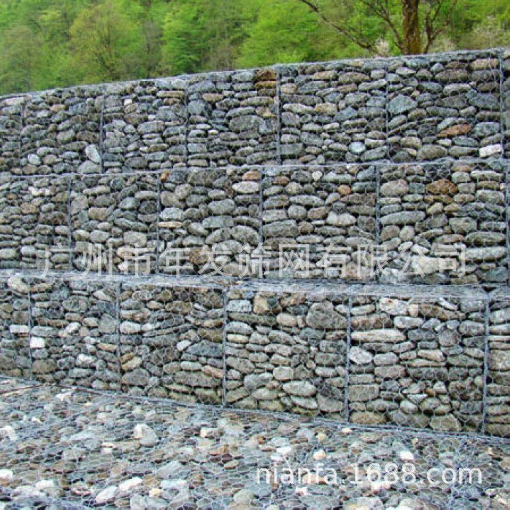 河道整治石笼网箱厂家 护岸护坡格宾笼 六角网铅丝笼