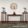 Luban Buddhist mood Flower trellis Narrow table combination New Chinese style solid wood Spend a few Old Elm Side table Shelf Bonsai shelf