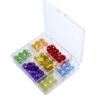 Manufacturers PS Injection molding Rectangle 7 transparent Plastic box environmental protection Nail enhancement Button Jewelry storage box wholesale