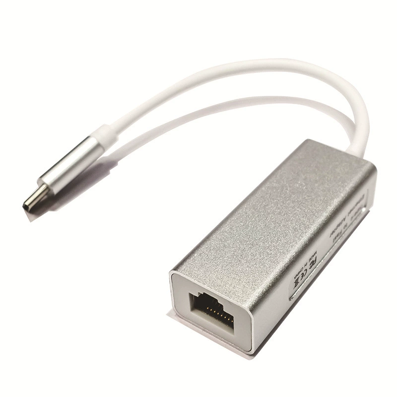 Подходящий для USB 2.0 Type-C 100M без карты интернет-ethernet алюминиевый корпус LAN-КАРТА 10/100M