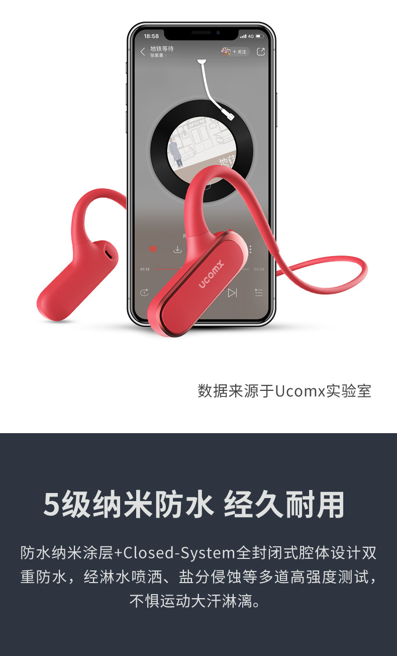 UCOMX : スマートフォン G56Bluetoothヘッ... 人気低価