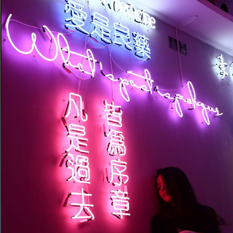 惠州霓虹灯定制创意霓虹灯标识玻璃霓虹标识项目工程