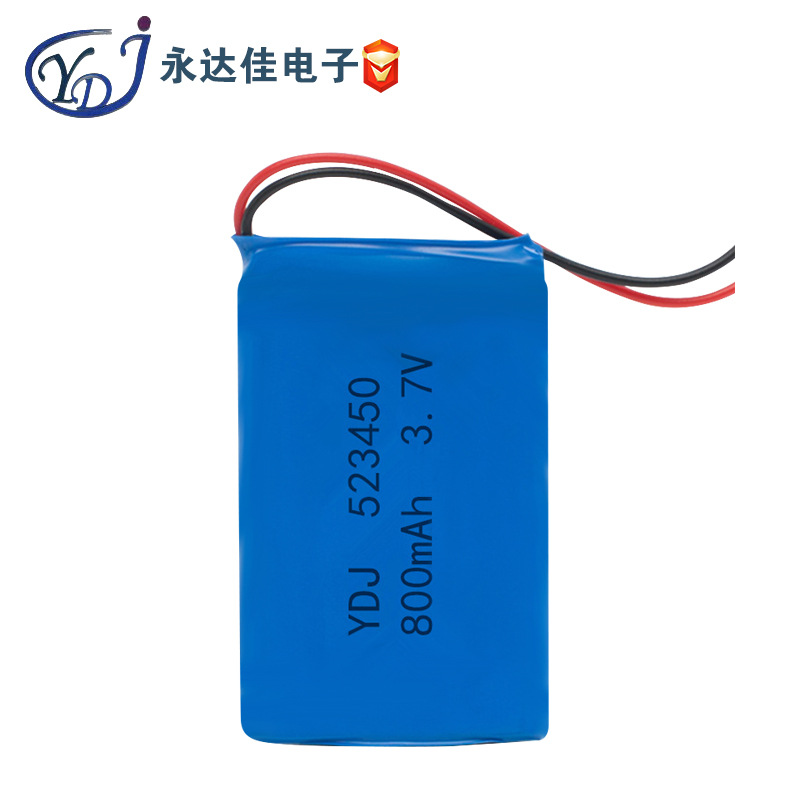 厂家直售铝壳锂电池523450/800mAh/3.7V 抽水机桶装机器动力电池详情21