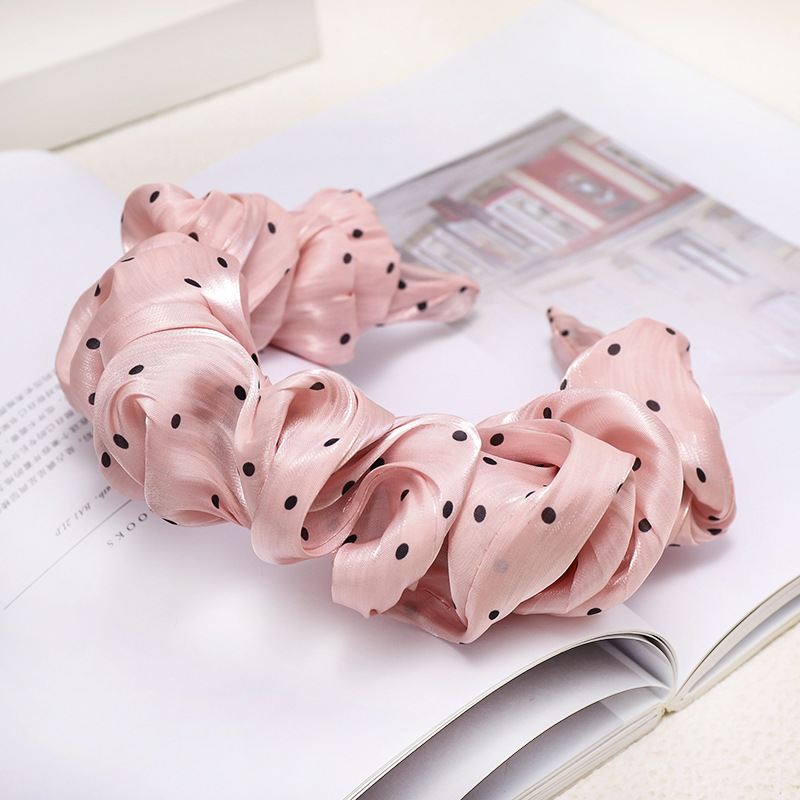 Korean Folds Wave Point Hairband Fashion Headband Jewelry Wholesale Nihaojewelry display picture 10