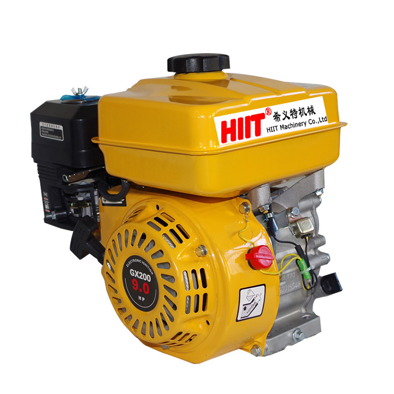 168F四冲程汽油机发动机 GX160风冷手拉动力头 带皮带轮|ms