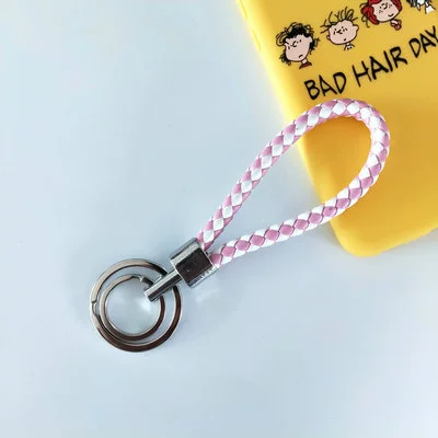Woven keychain, polyurethane bag, pendant
