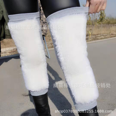 Manufactor Direct selling Extension wool Knee pads 45CM The whole skin Mosaic Cold proof Warmth retention Discount